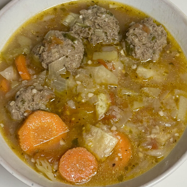 Authentic Mexican Albóndigas Soup (Mexican Meatball Soup with Vegetables)