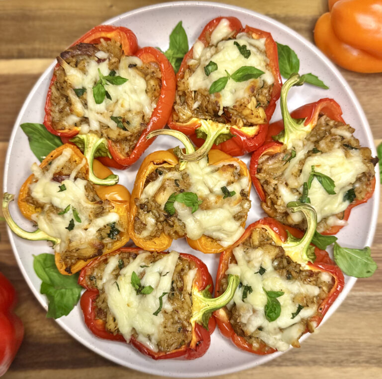 Marry Me Chicken Stuffed Bell Peppers