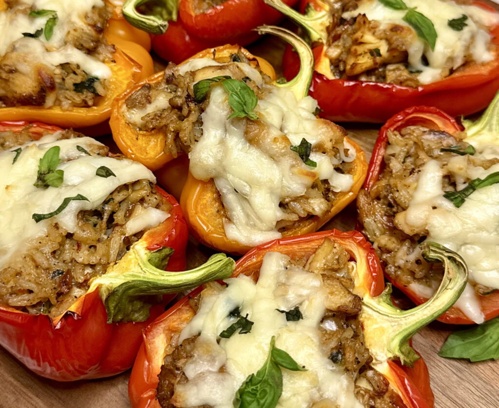 Marry Me Chicken Stuffed Bell Peppers