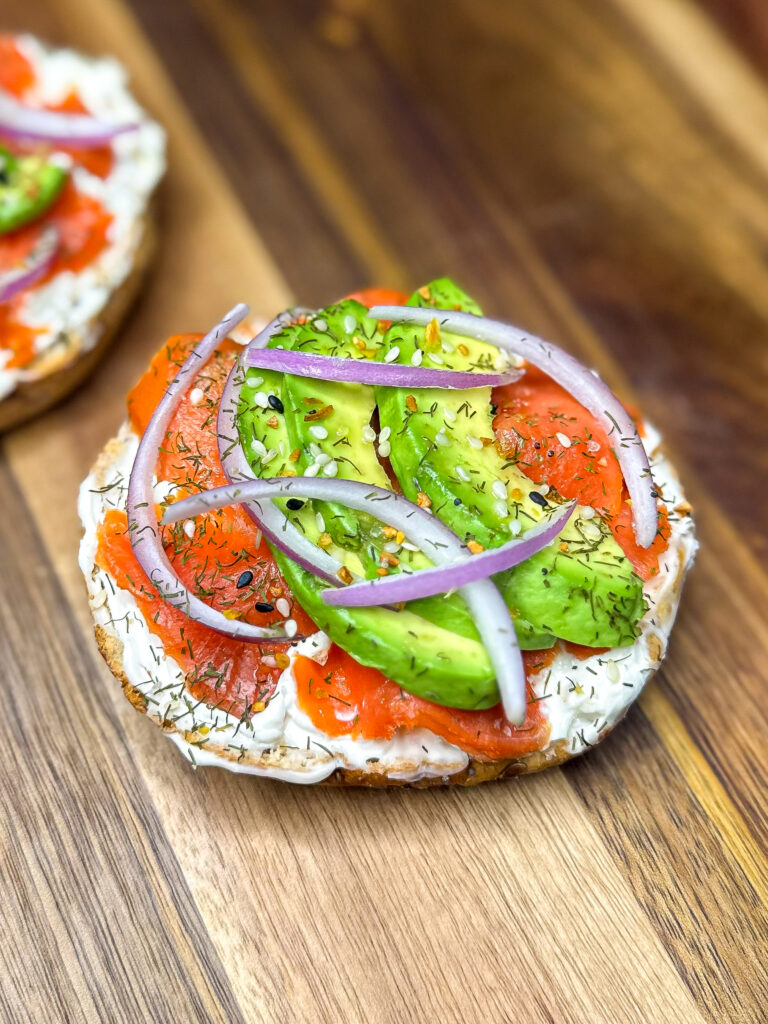 Smoked Salmon & Avocado Bagel